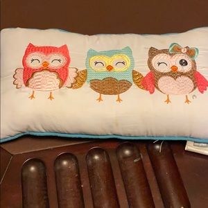Girl decorative owl pillow
